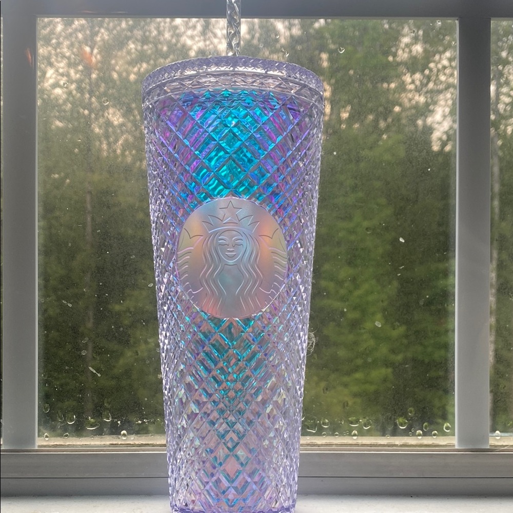 Starbucks Holographic Blue and Purple Tumbler